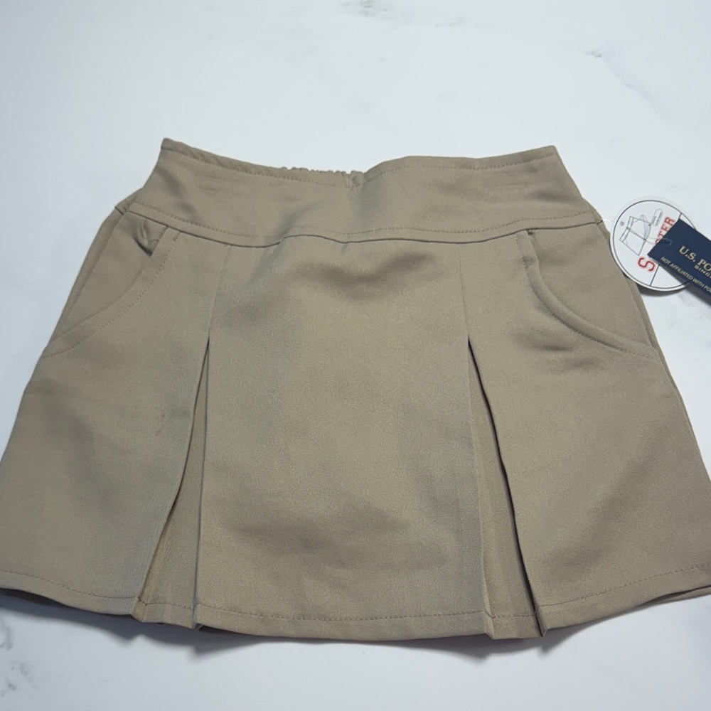 Uniform Khaki/Tan Pleated Skort